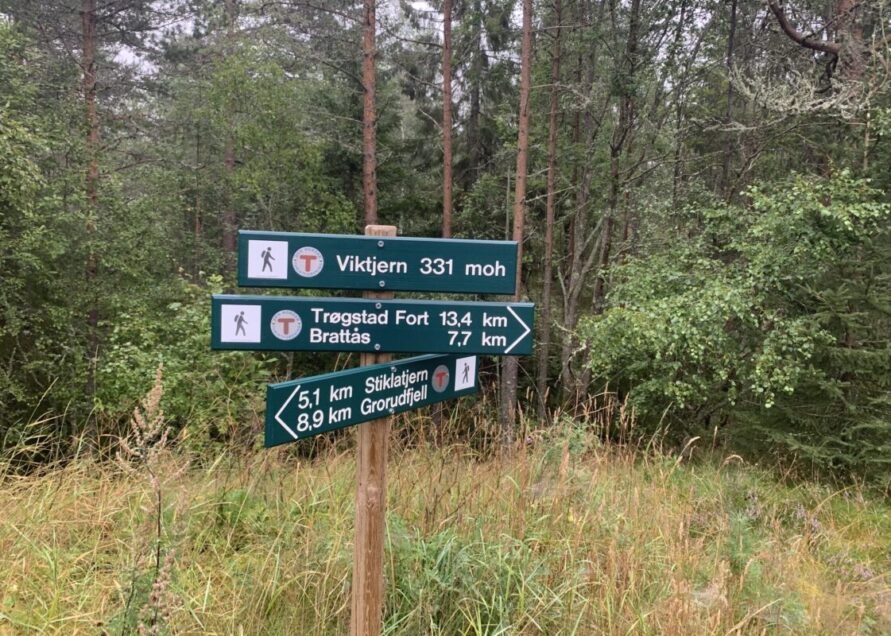 Turområder ved Olberg Camping